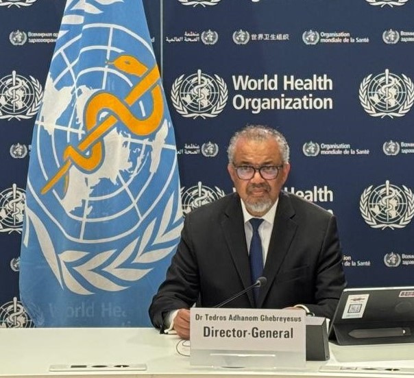 المدير العام لمنظمة الصحة العالمية تيدروس غيبرييسوس