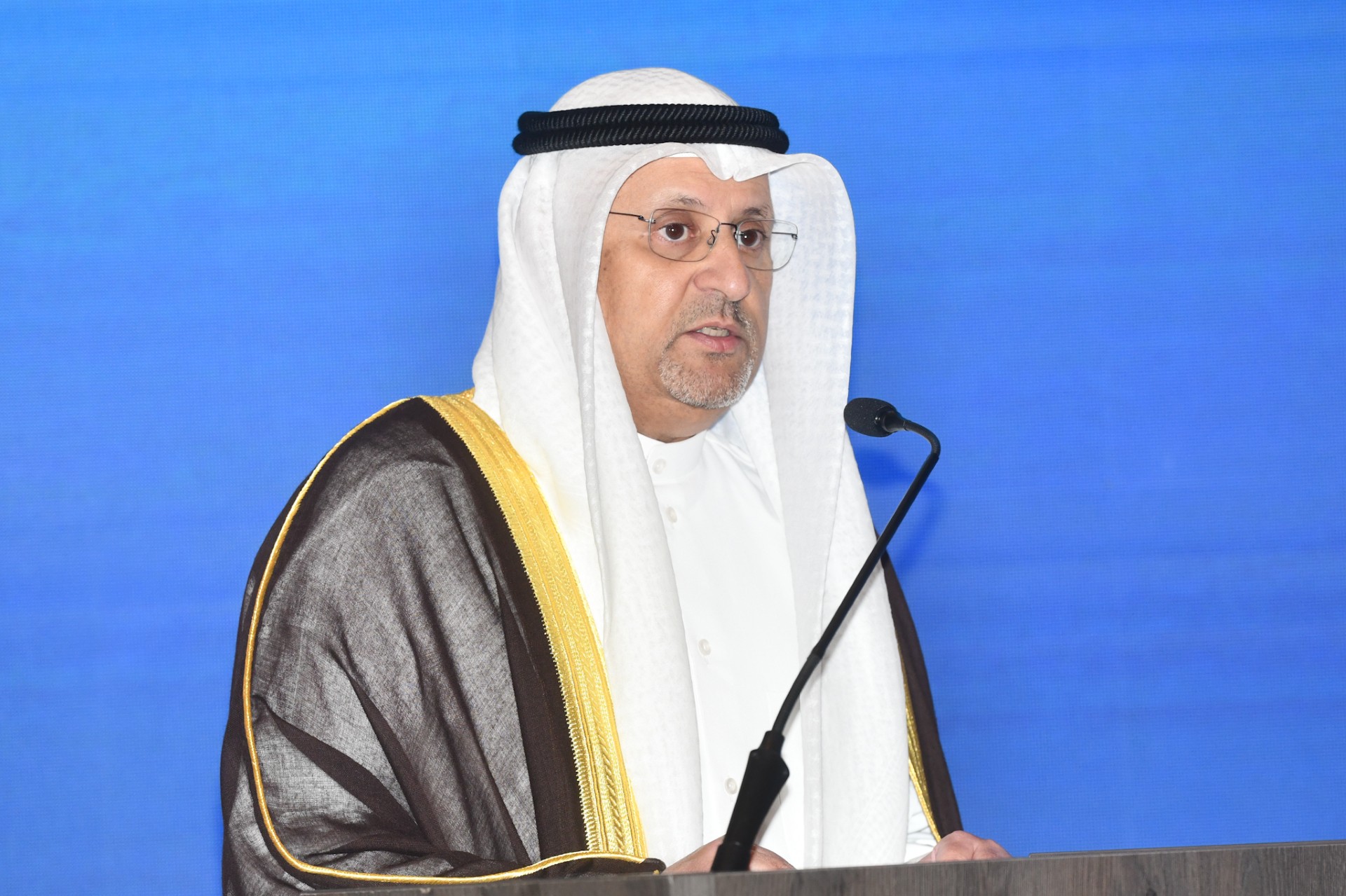 وزير الدولة لشؤون الاتصالات عمر العمر في حفل تكريم الفائزين في جائزة الحكومة الرقمية لمجلس التعاون