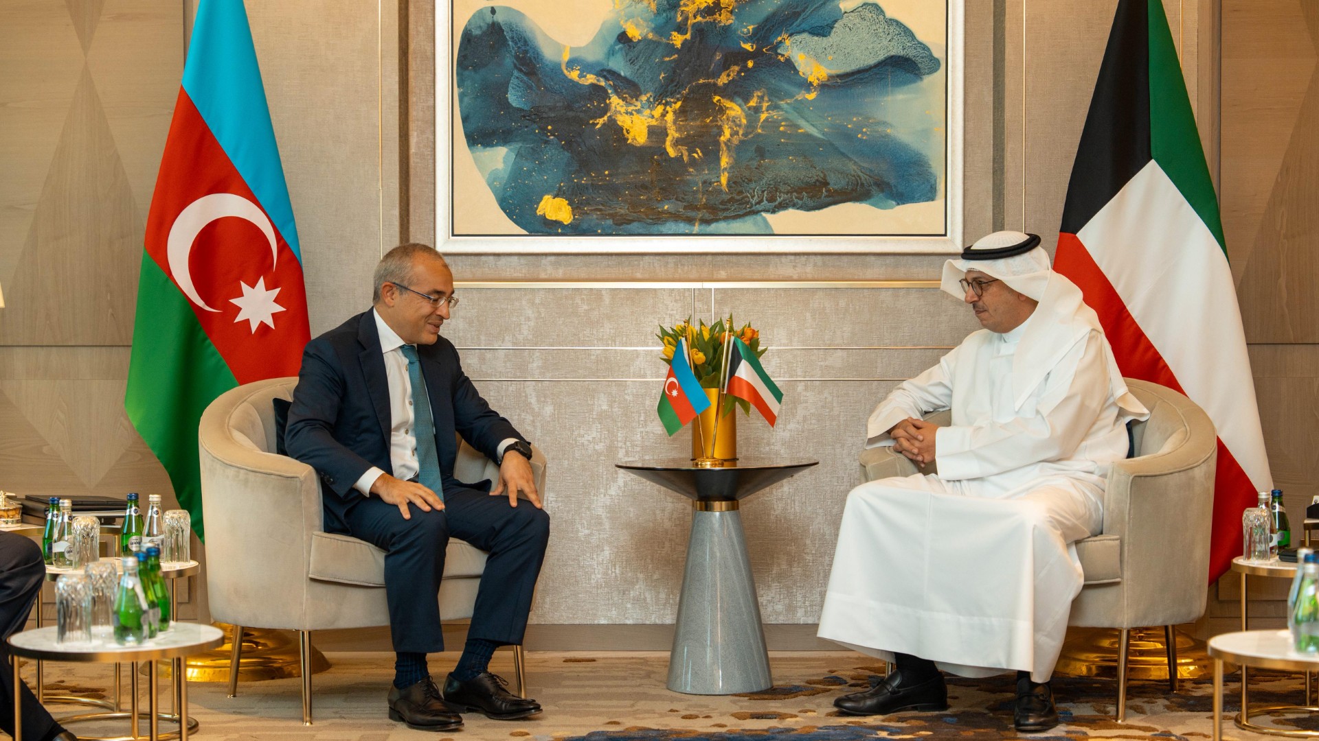 وزير المالية بالوكالة يبحث مع وزير الاقتصاد الأذربيجاني آفاق التعاون الاقتصادي وسبل تطوريها