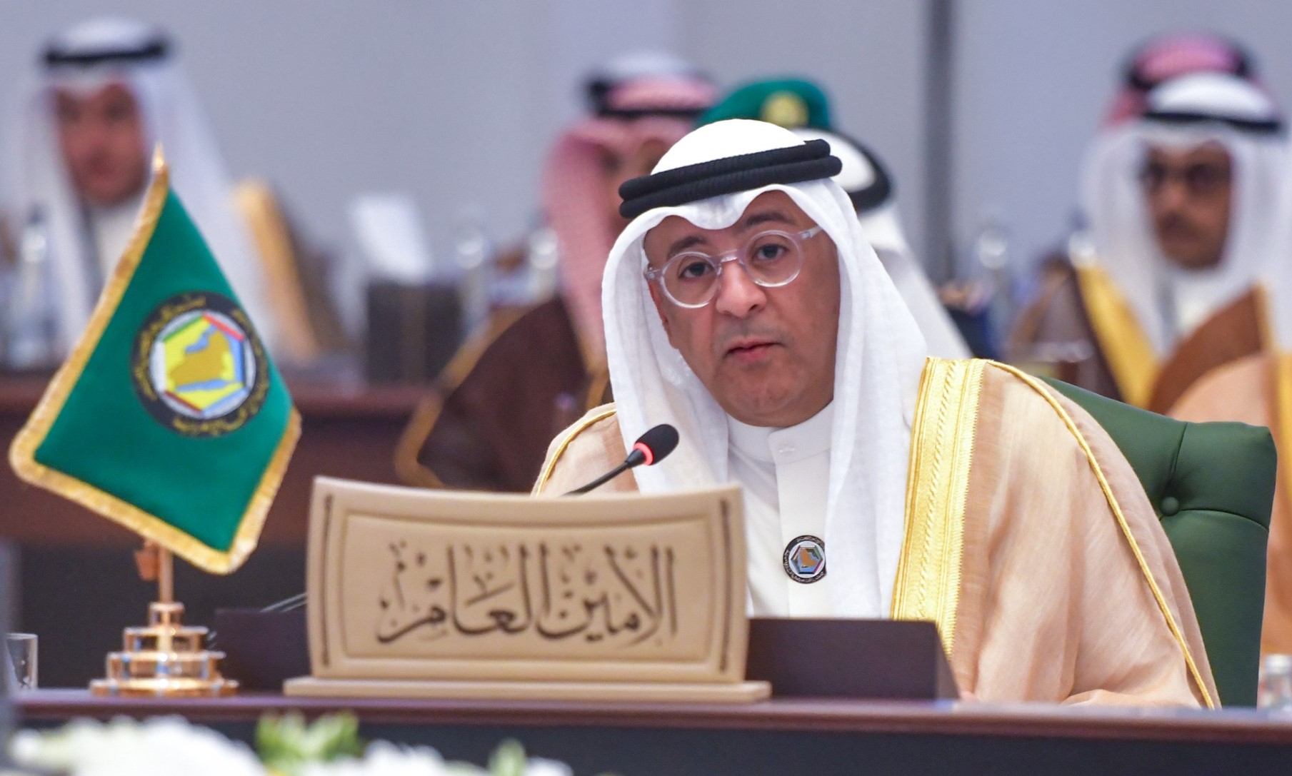 Le secrétaire général du Conseil de coopération du Golfe, Jassem Al-Budaiwi.