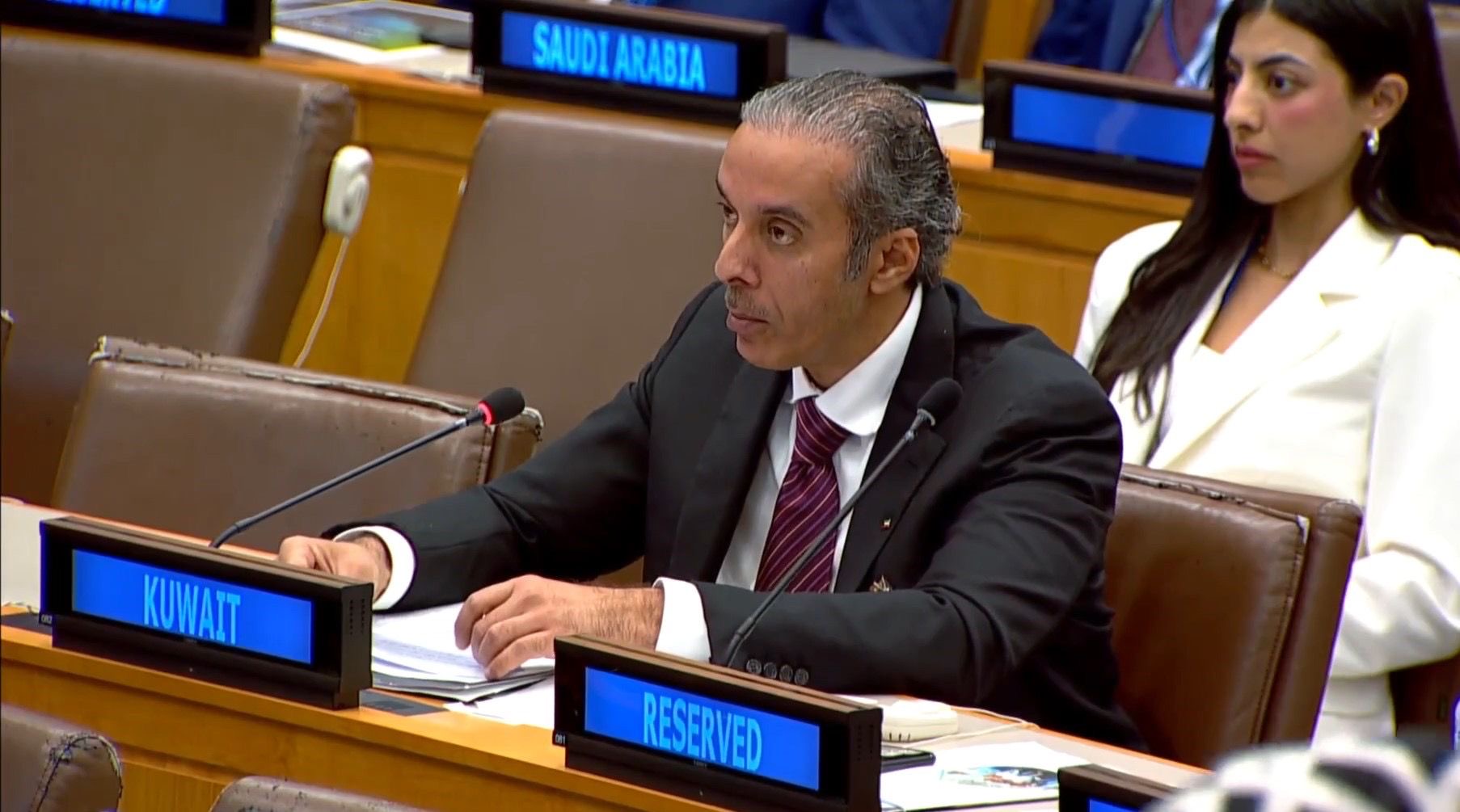 Kuwait's Assistant Foreign Minister for Development and International Cooperation Affairs Ambassador Hamad Al-Mashaan
