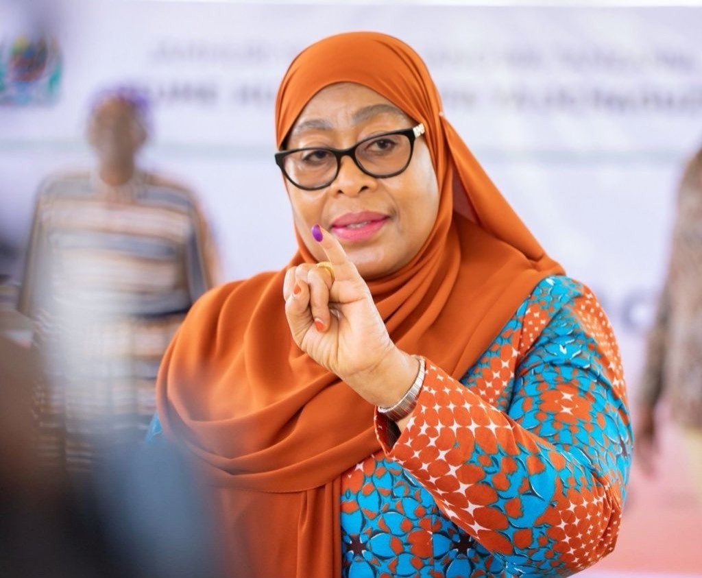 Tanzanian President Samia Suluhu Hassan