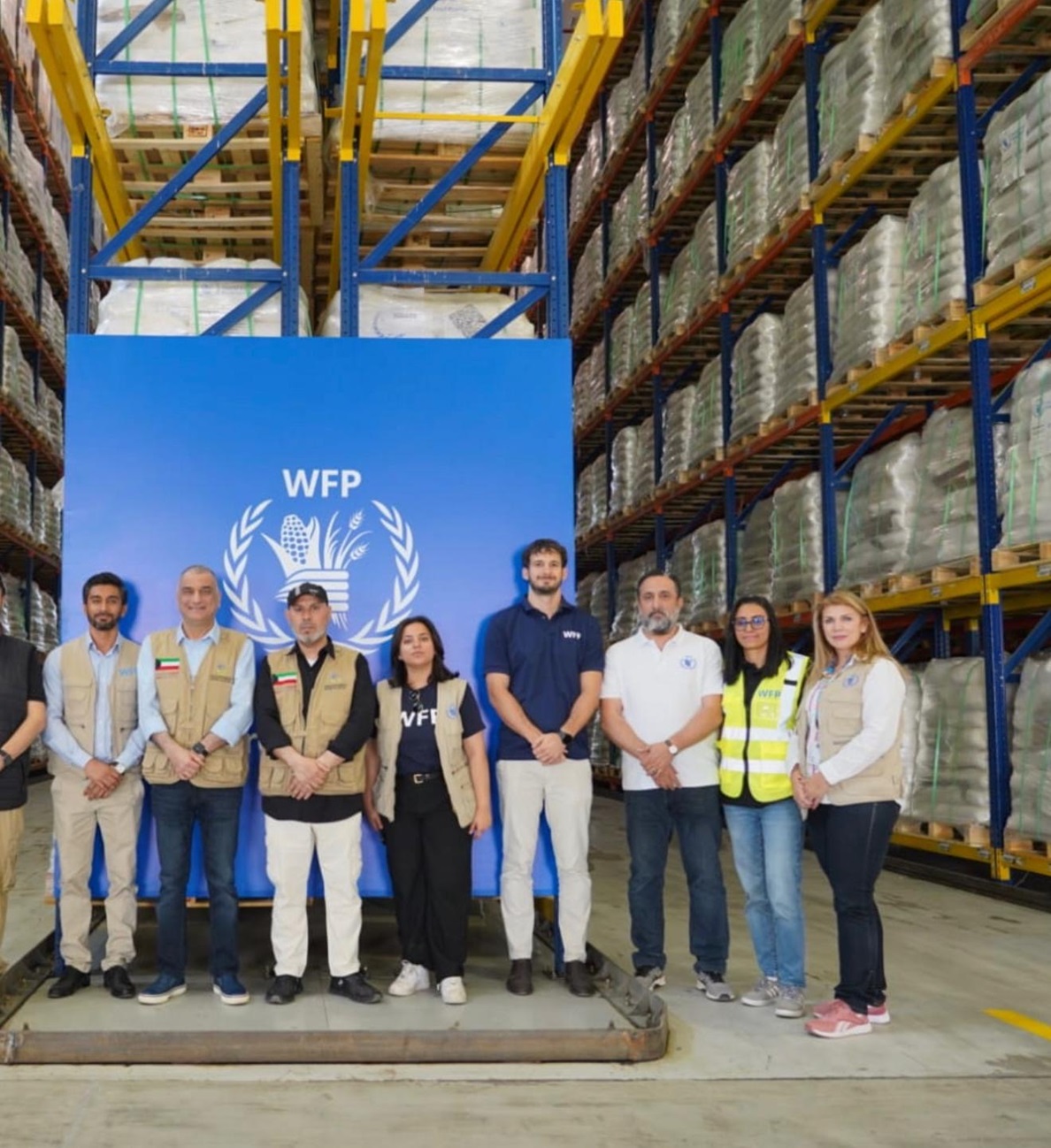 Sheikh Abdullah Al-Nouri Charity Society visit WFP warehouses in Jordan