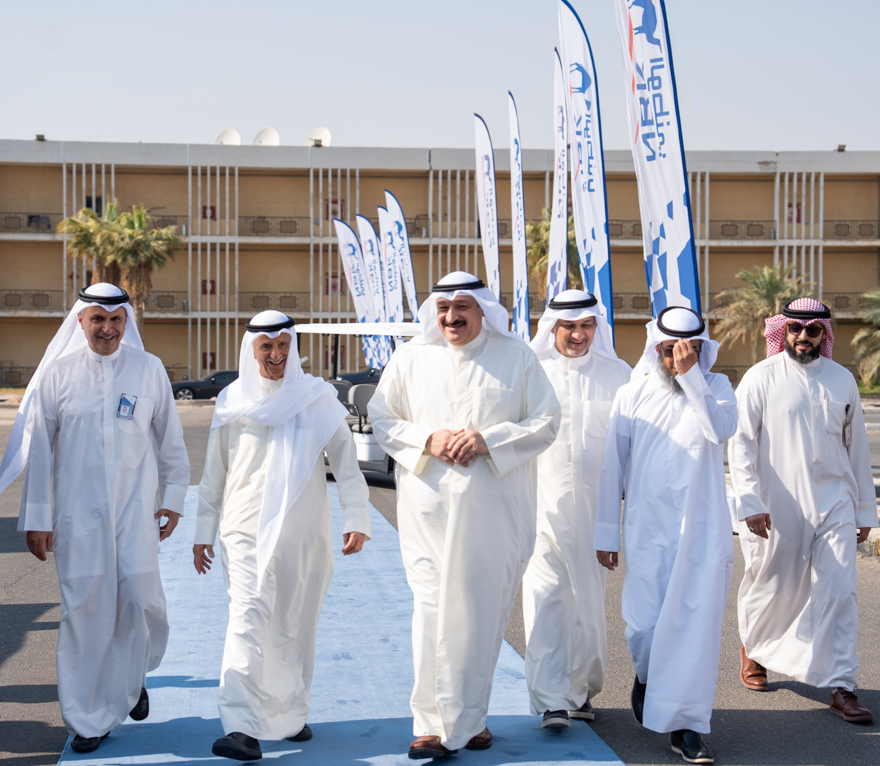 Minister of Health Dr. Ahmad Al-Awadhi at f the National Bank of Kuwait (NBK) Specialized Hospital for Children