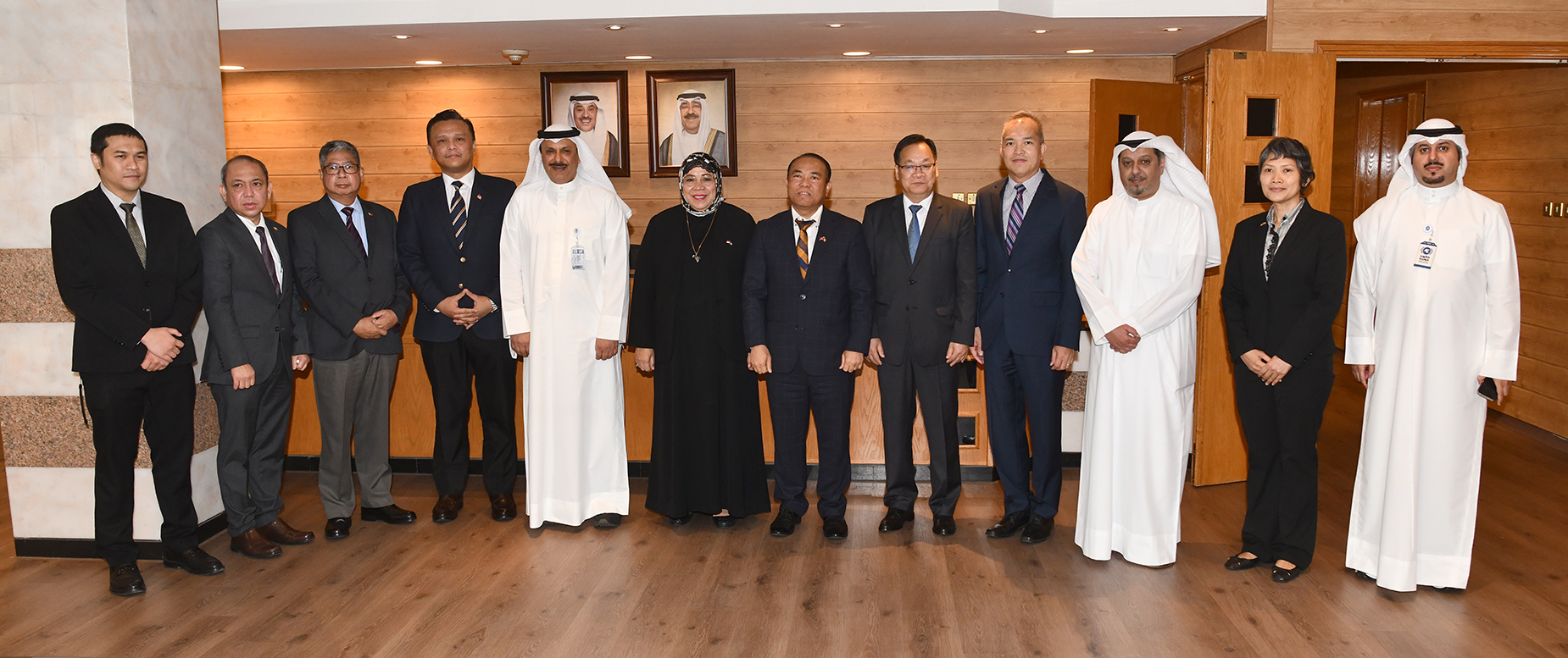 Acting Director General of Kuwait News Agency Mohammad Al-Mannai receives Heads of Mission of ASEAN countries