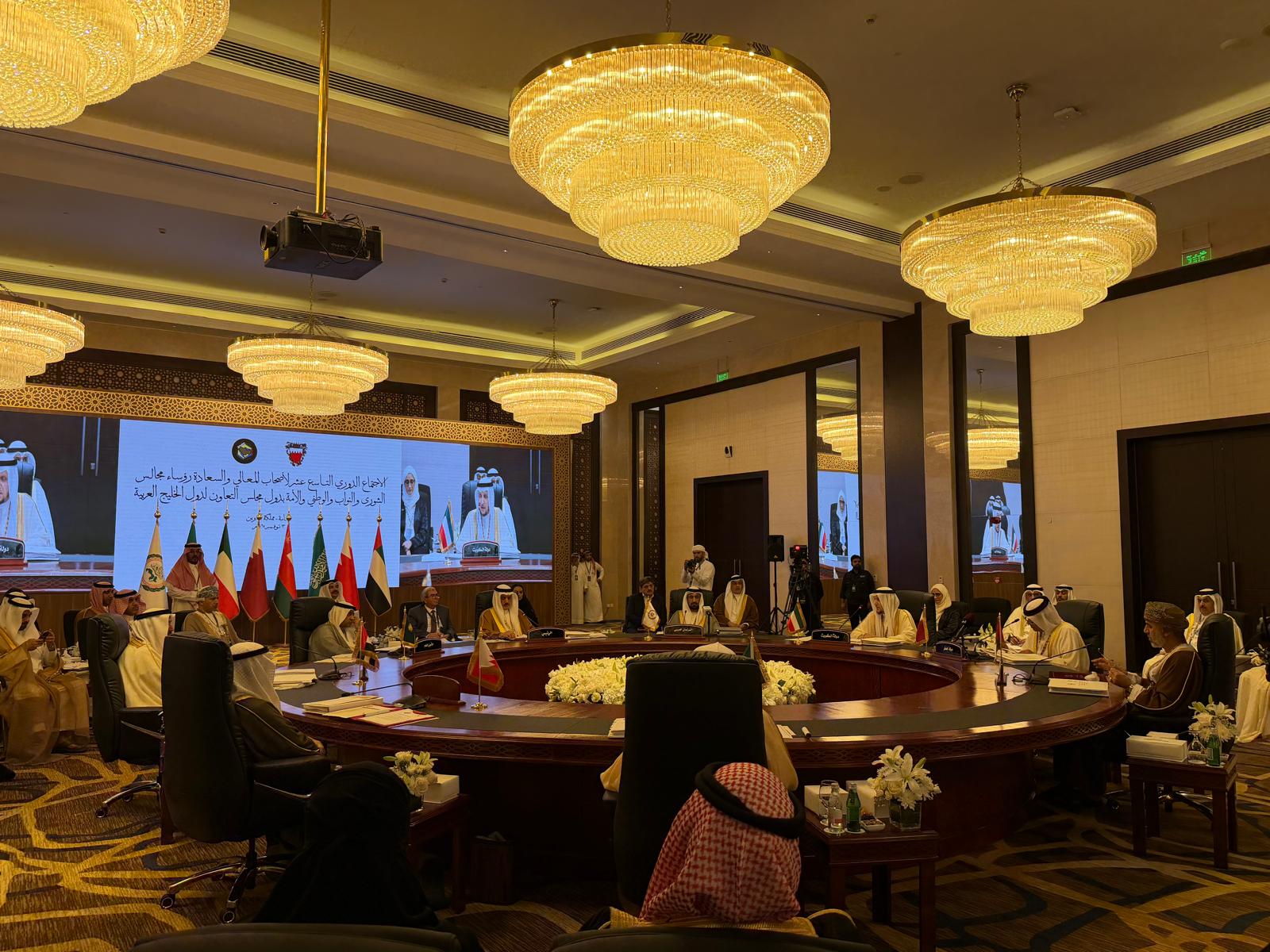 نائب رئيس مجلس الوزراء ووزير الدولة لشؤون مجلس الوزراء شريدة المعوشرجي خلال ترؤسه وفد الكويت المشارك في الاجتماع