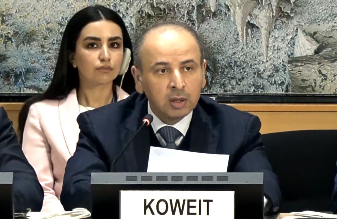 Le représentant permanent du Koweït auprès des Nations unies à Genève, Nasser Al-Hain.