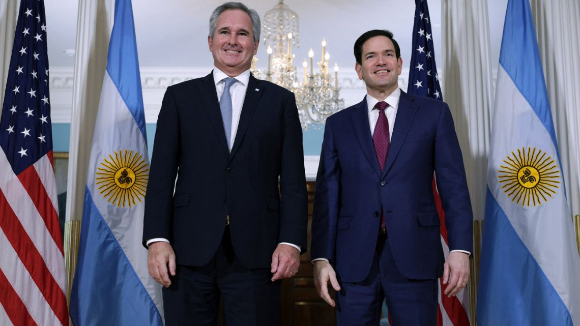 U.S. Secretary of State Marco Rubio with his Argentine counterpart