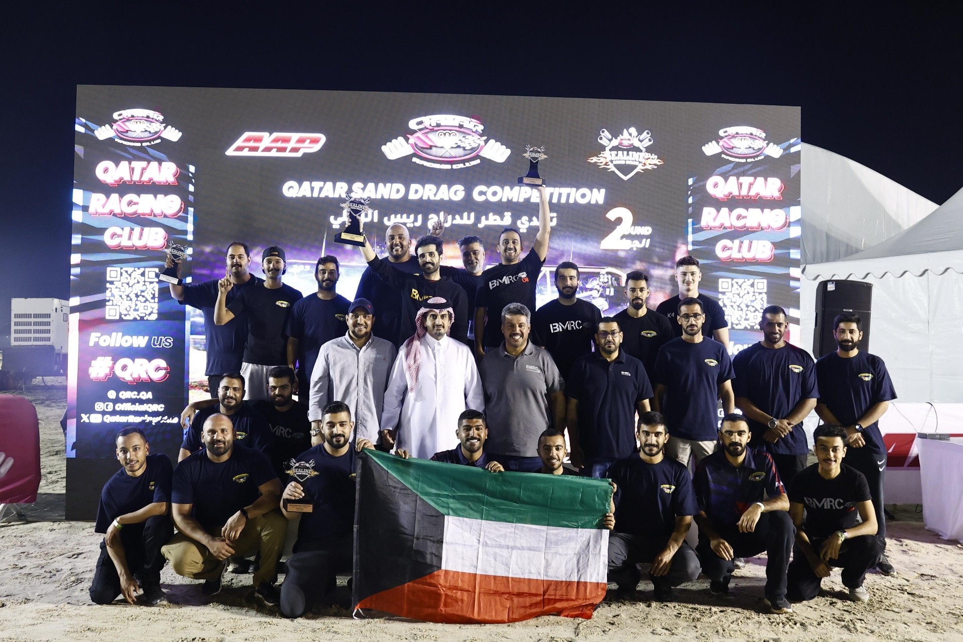 متسابقو نادي باسل الصباح يحققون مراكز متقدمة في الجولة الثانية من بطولة دراق ريس الرملي بقطر