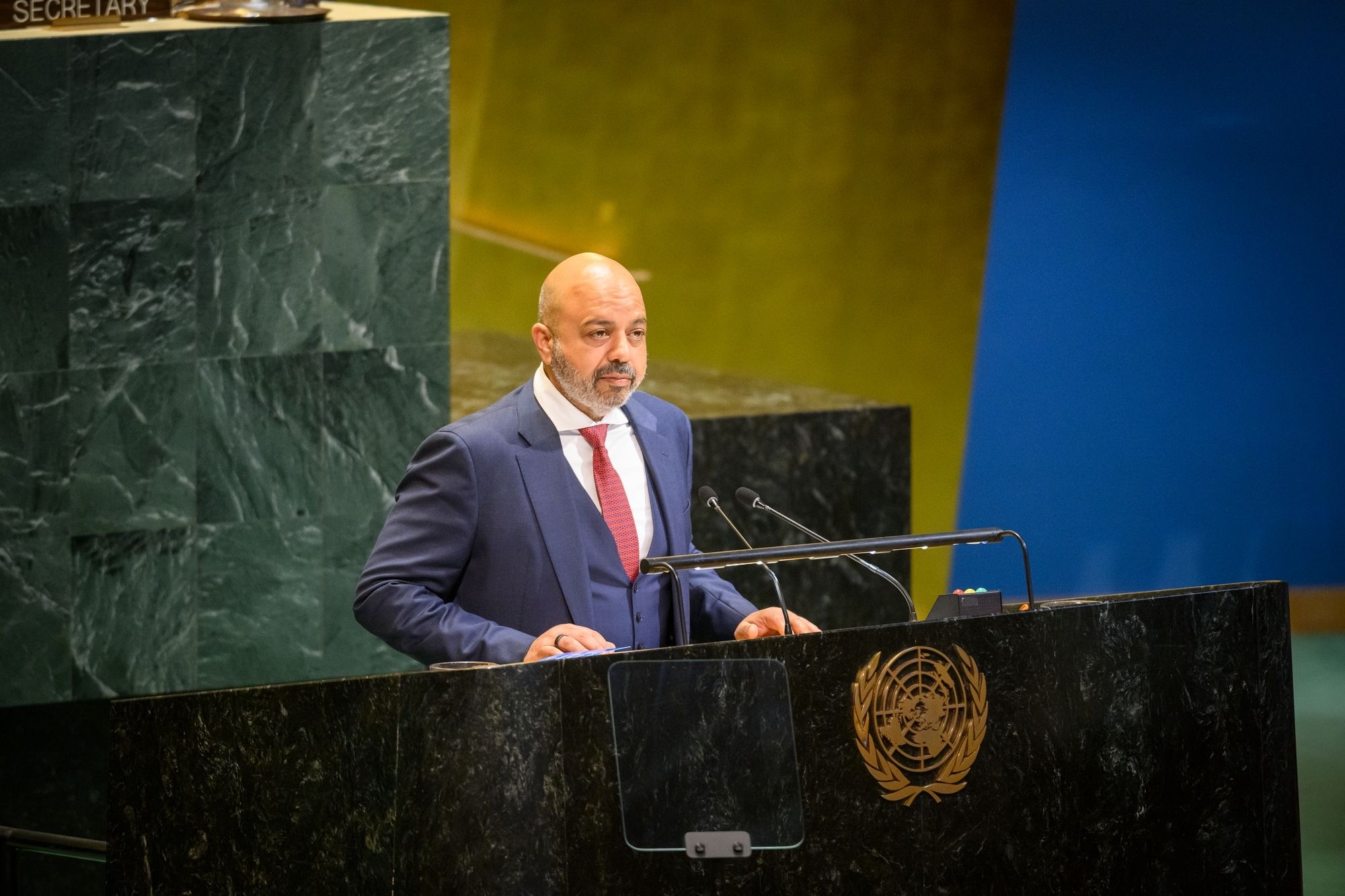 Le représentant permanent du Koweït auprès des Nations unies, l'ambassadeur Tarek Al-Bannai