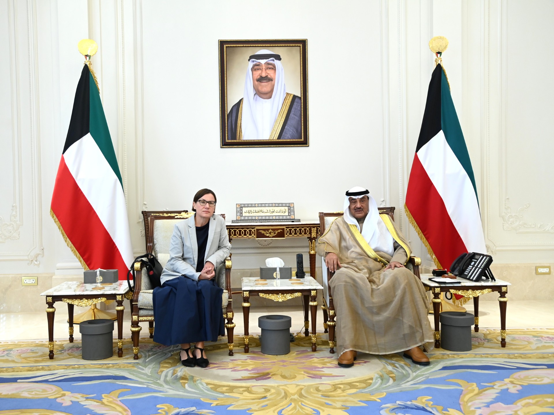 Kuwait Crown Prince receives ICRC Pres., Director-General