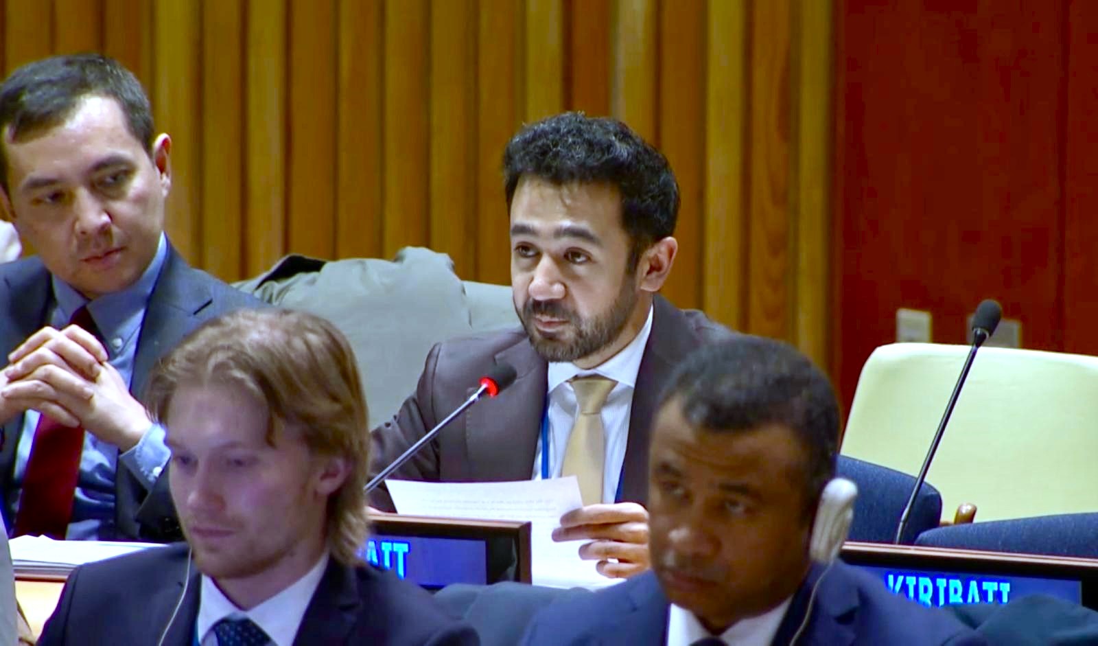 Le deuxième secrétaire de la délégation permanente du Koweït, Jassem Al-Amiri.