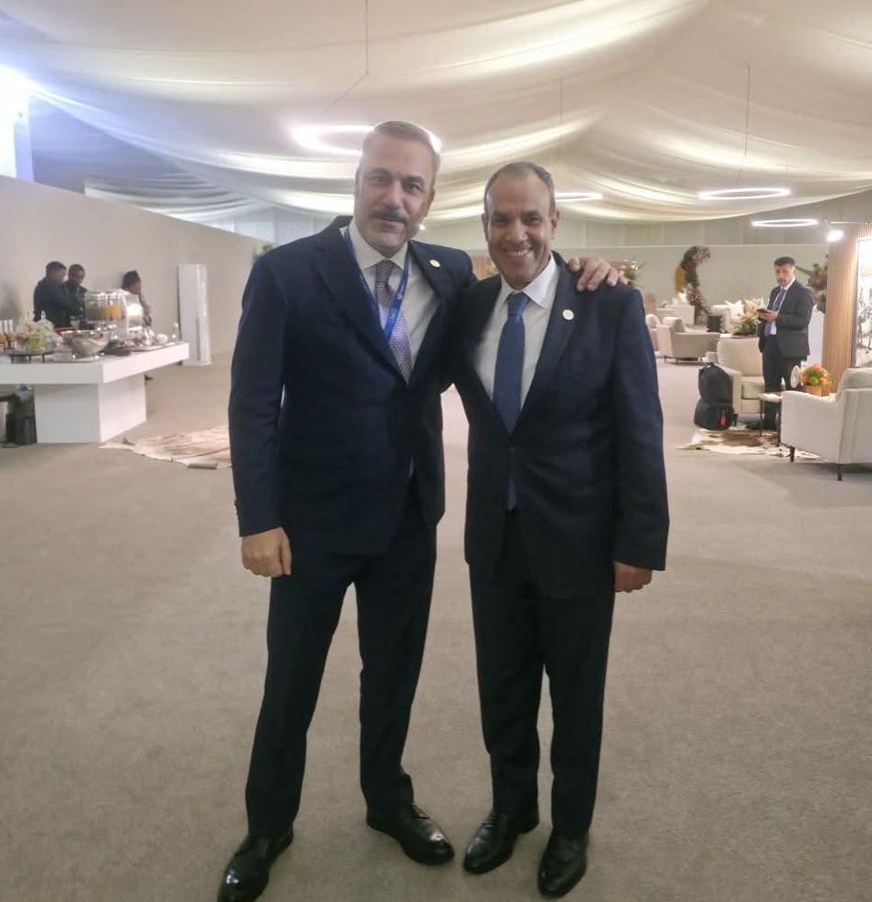 Egyptian Foreign Minister and his Turkish counterpart