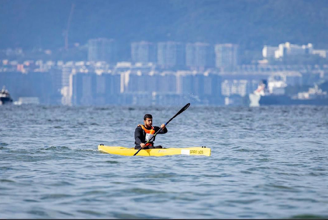 Kuwaiti athlete Abdulrahman Al-Babtain of Kuwait Sea Sport Club
