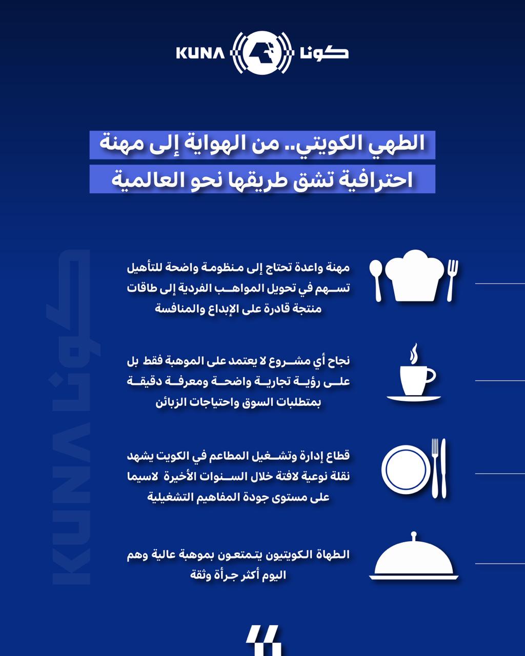 طهاة كويتيون يشقون طريقهم بنجاح للعالمية بشغف يمزج الأصالة المحلية والرؤى الاحترافية