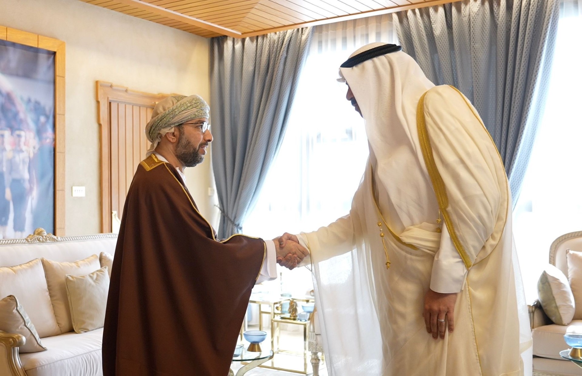 Kuwait's Defense Minister with Omani Ambassador