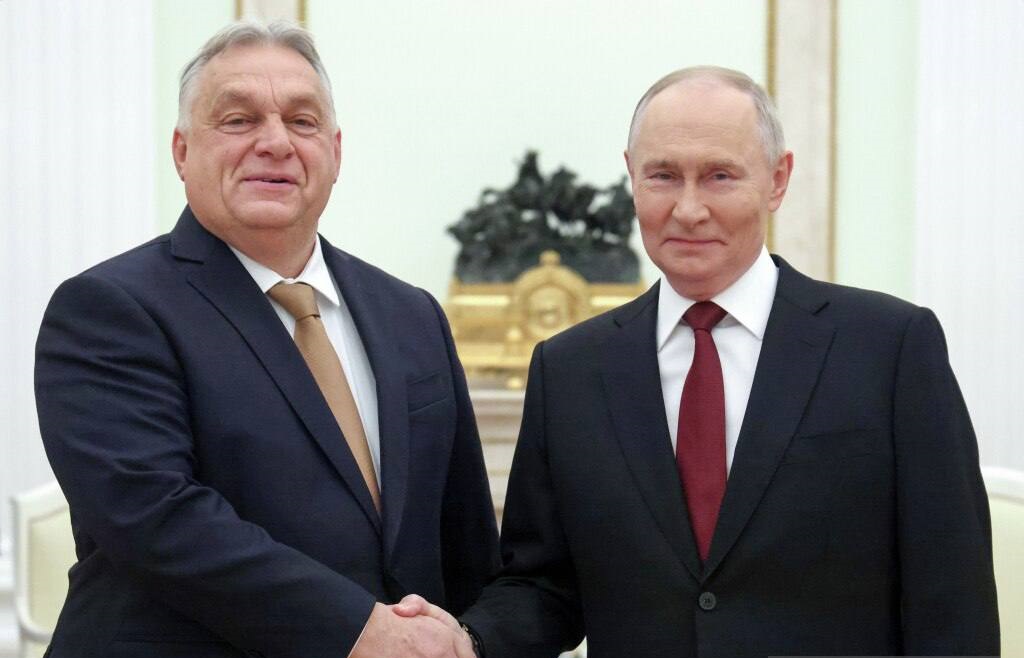 الرئيس الروسي يستقبل  رئيس الوزراء المجري فيكتور أوربان