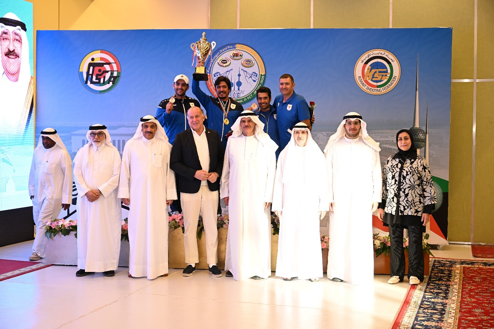 Kuwaiti Shooting Team wins five medals in trap shooting at Kuwait Asian Shooting Championship