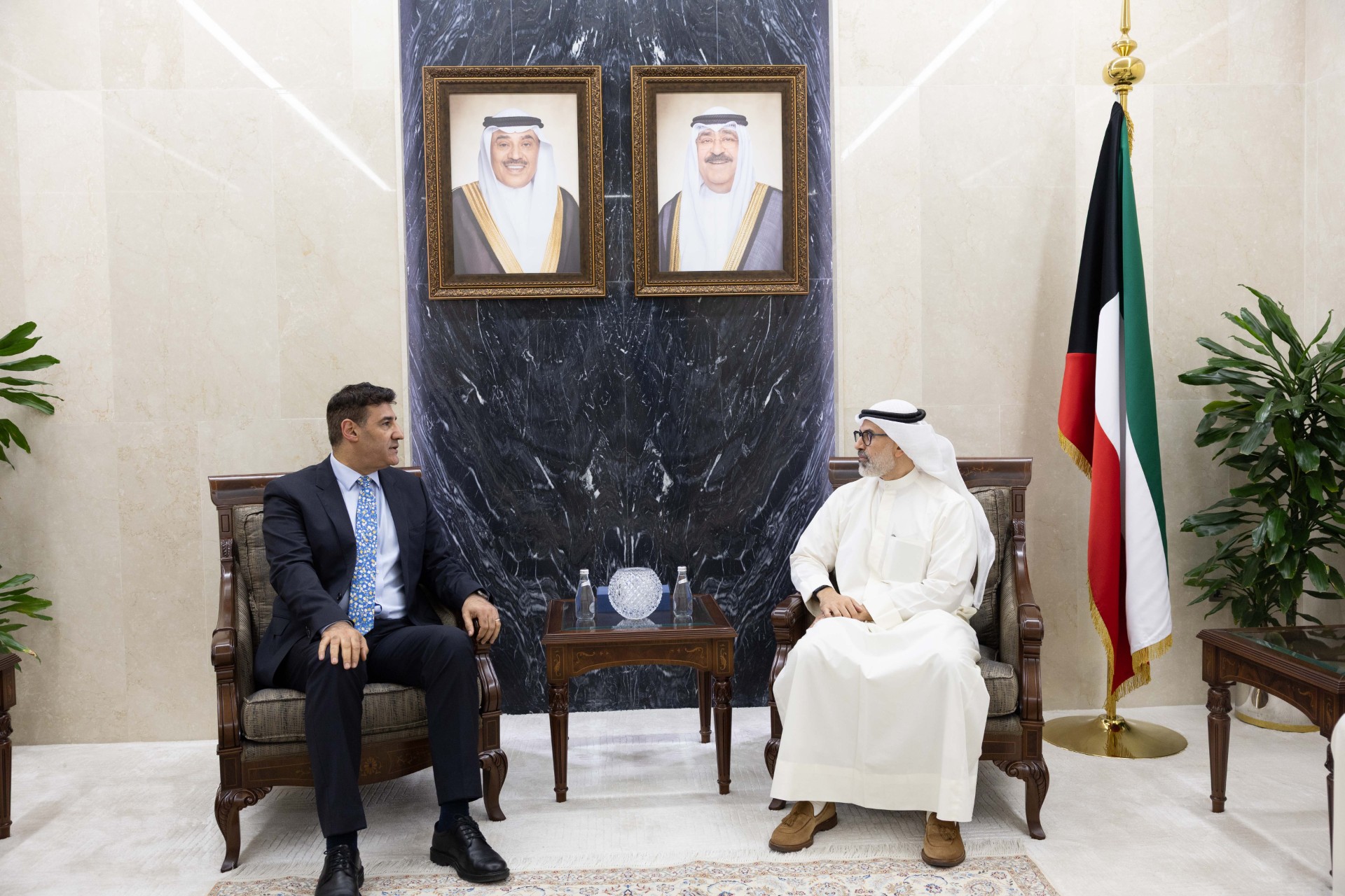 Kuwait's Deputy Foreign Minister receives Undersecretary of the Ministry of Foreign Affairs for Multilateral and Legal Affairs of Iraq
