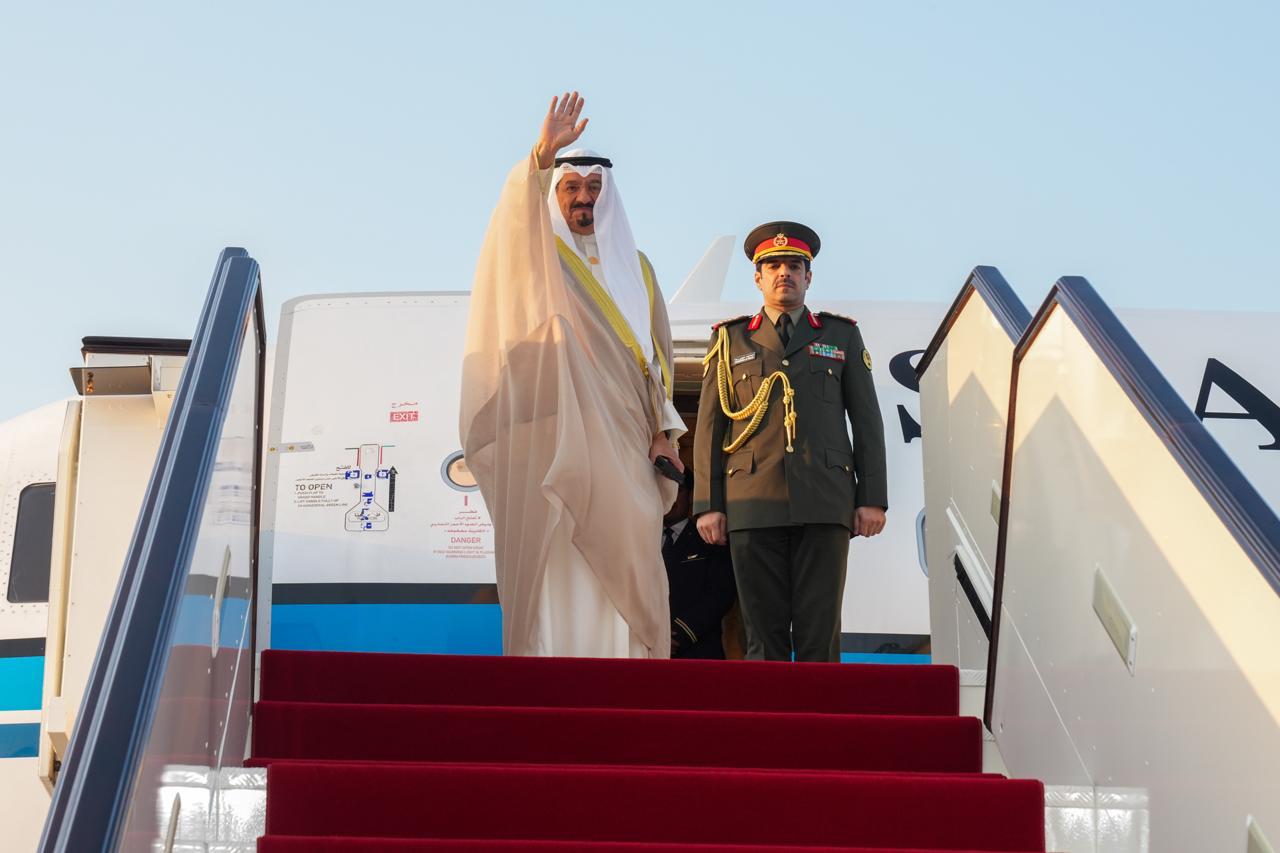 Kuwait Amir Representative departs Qatar following Social Development Summit