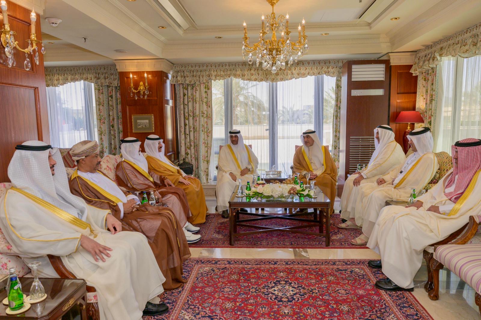 First Deputy Prime Minister and Minister of Interior with GCC interior ministry undersecretaries