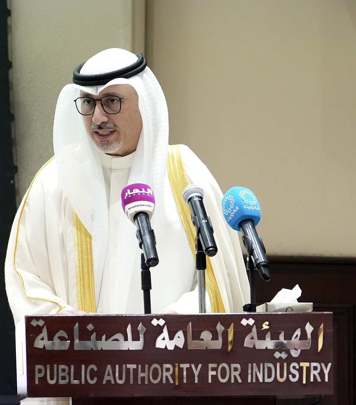 Kuwaiti Minister of Commerce and Industry Khalifa Al-Ajeel