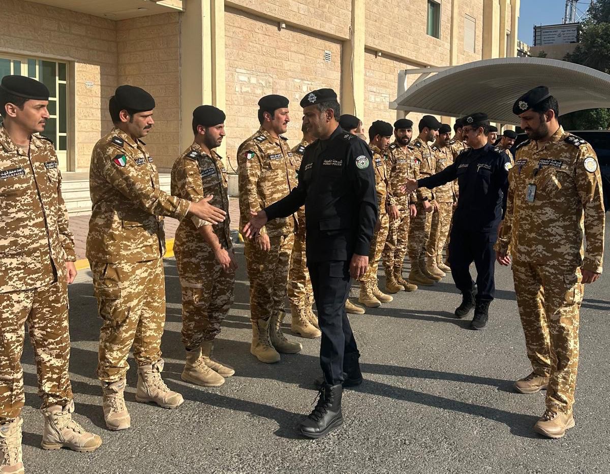 الوكيل المساعد لشؤون الأمن العام اللواء حامد الدواس خلال الجولة التفقدية