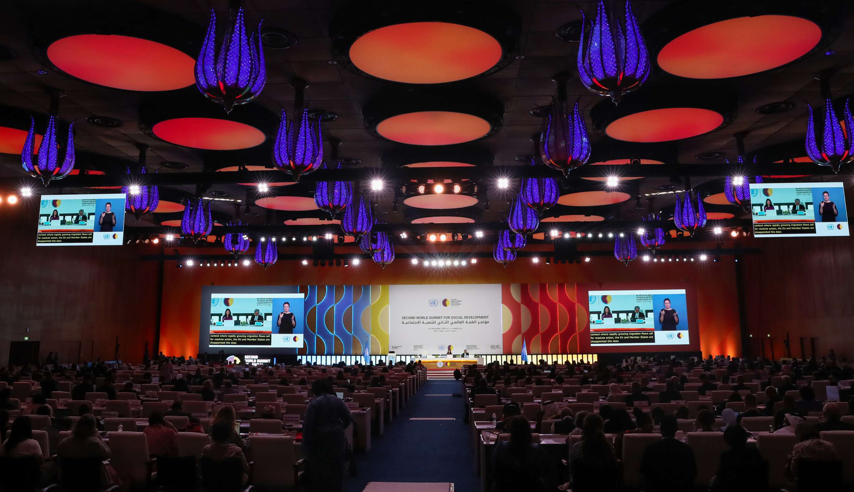 اختتام أعمال مؤتمر القمة العالمي الثاني للتنمية الاجتماعية بالدوحة