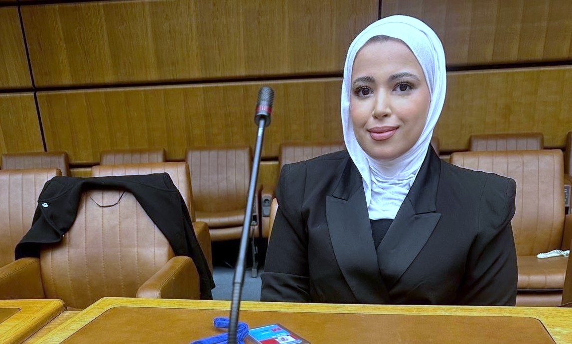 La troisième secrétaire de la délégation du Koweït à l’ONU à Vienne, Mounira Al-Tayyar.