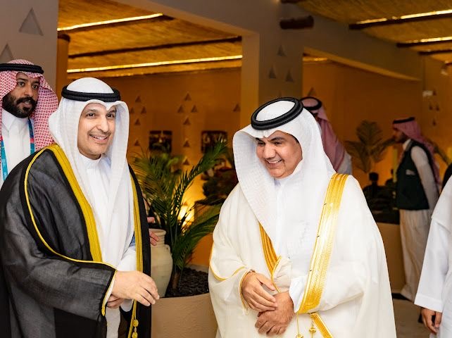 وزير الإعلام والثقافة ووزير الدولة لشؤون الشباب الكويتي عبدالرحمن المطيري خلال فعاليات الدورة السادسة لدورة ألعاب التضامن الإسلامي