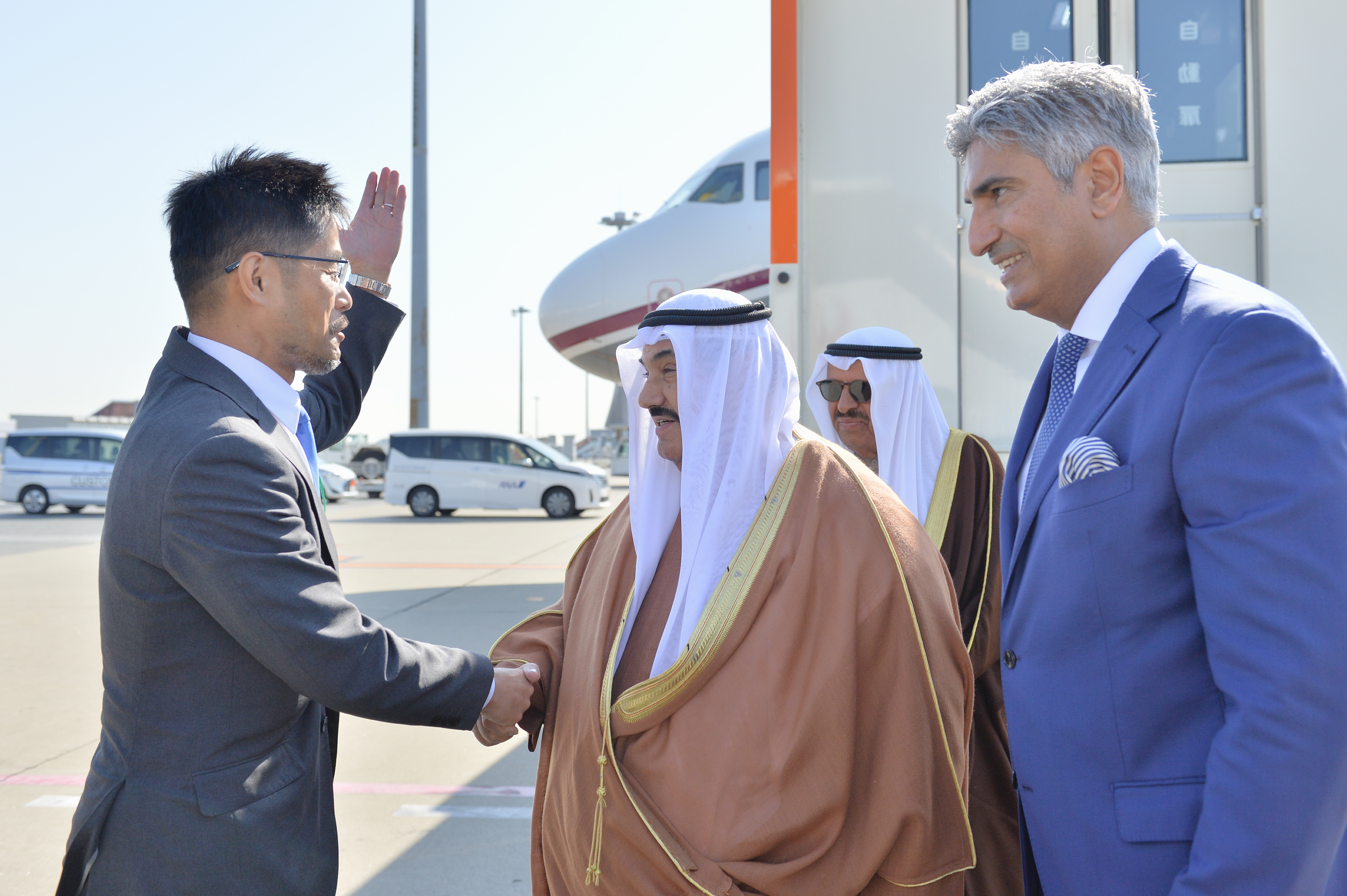 Son Altesse Cheikh Nasser Al-Mohammad en visite au Japon