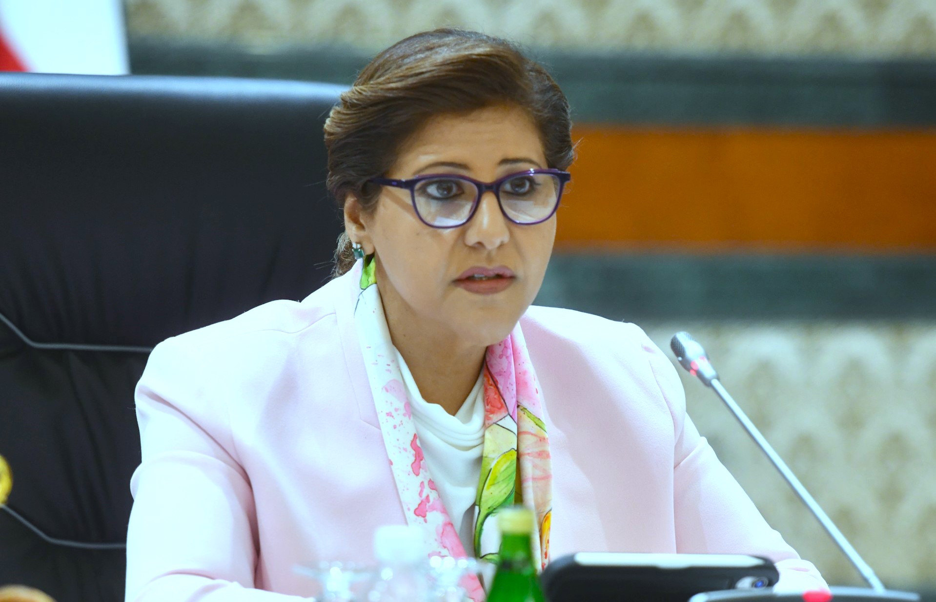 La ministre adjointe des Affaires étrangères aux Droits de l’Homme, Cheikha Jawaher Ibrahim Al-Douaij Al-Sabah.