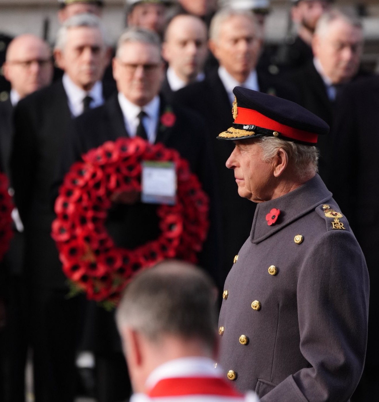 Le roi Charles III à la cérémonie de « Remembrance Sunday »