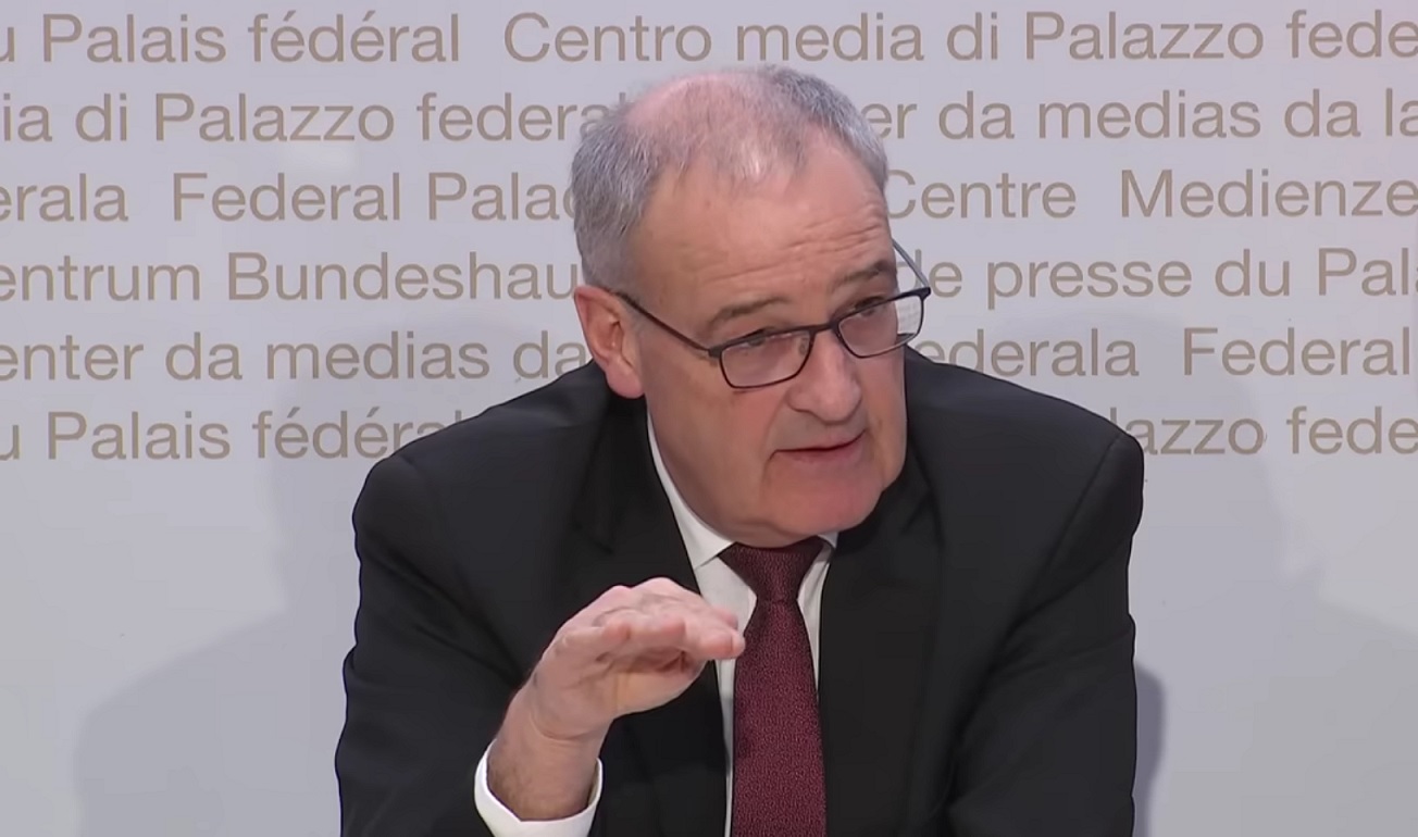 The Swiss Economics Minister Guy Parmelin