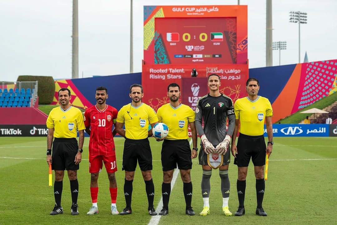 منتخب الكويت يفوز على البحرين (2 -1) ضمن كأس الخليج لكرة القدم تحت 23 عاما بالدوحة                                                                                                                                                                        