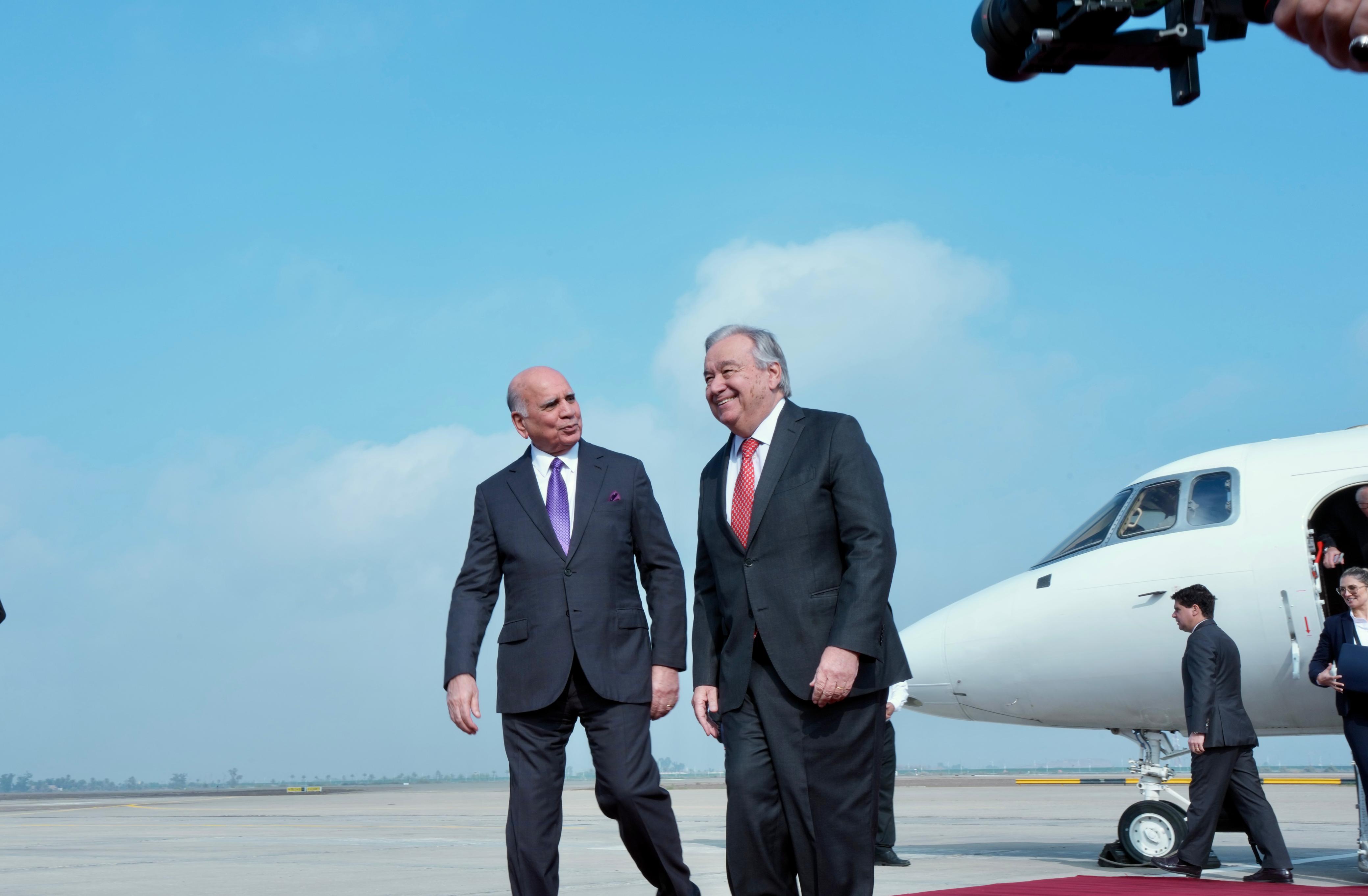 أمين الأمم المتحدة يزور بغداد للإشراف على إغلاق مكتب (يونامي) في العراق                                                                                                                                                                                   