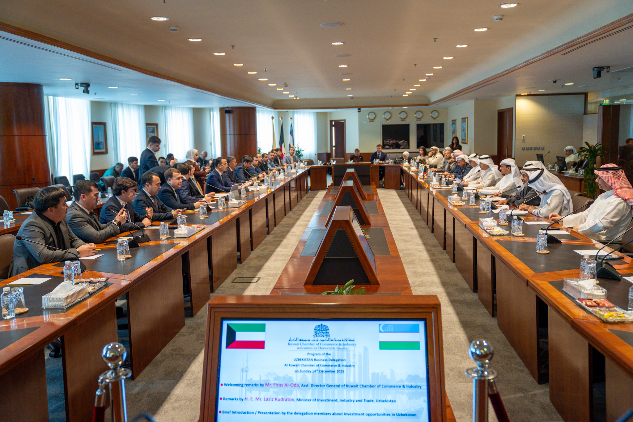 وزير (التجارة) الأوزبكي: مهتمون بجذب التكنولوجيا والخبرات الكويتية لدعم التنمية الاقتصادية