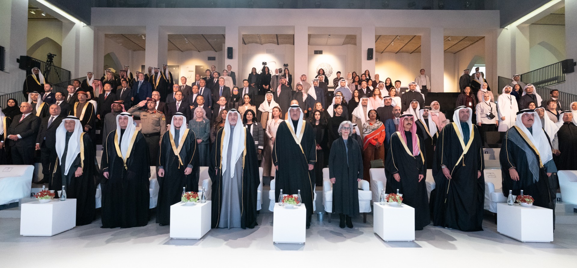 سمو ولي العهد الشيخ صباح خالد الحمد الصباح يحضر حفل افتتاح معرض (بين تحفتين: نشأة دار الآثار الإسلامية)