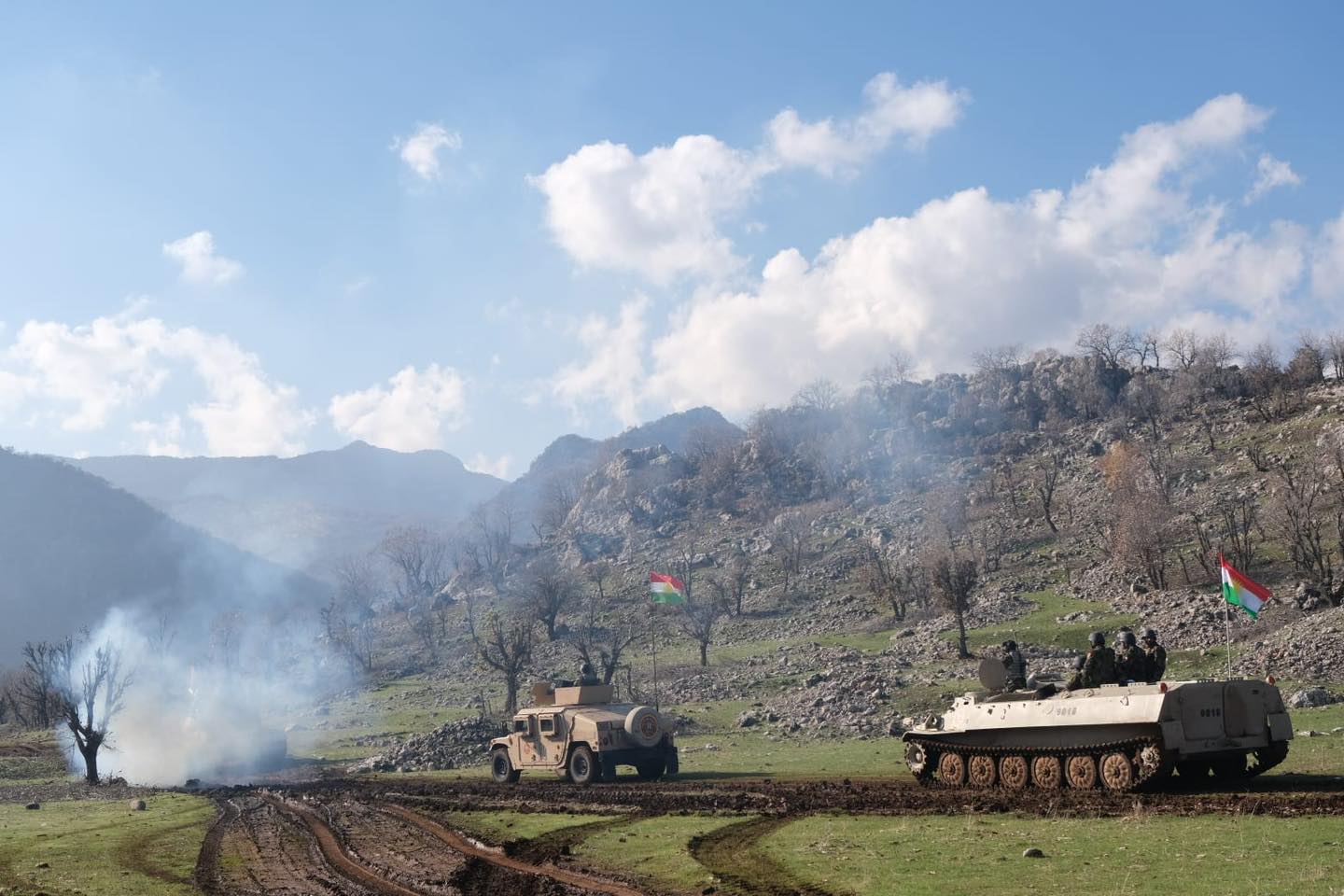 قوات (البيشمركة) في (كردستان العراق) تجري مناورات عسكرية بإشراف التحالف الدولي                                                                                                                                                                            
