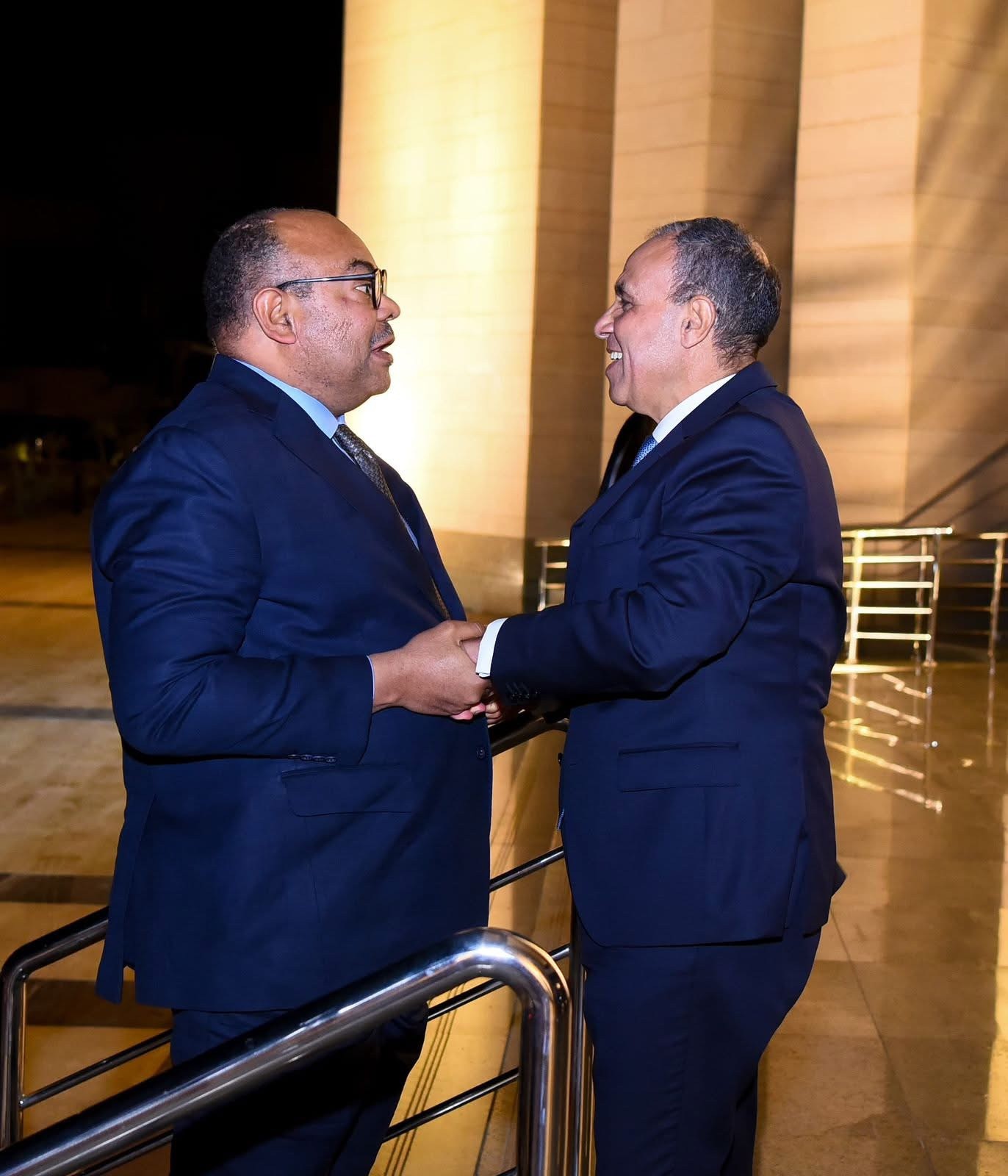 Egyptian Foreign Minister Dr. Badr Abdelatty with Tanzanian Minister of Foreign Affairs and Cooperation Mahmoud Kombo