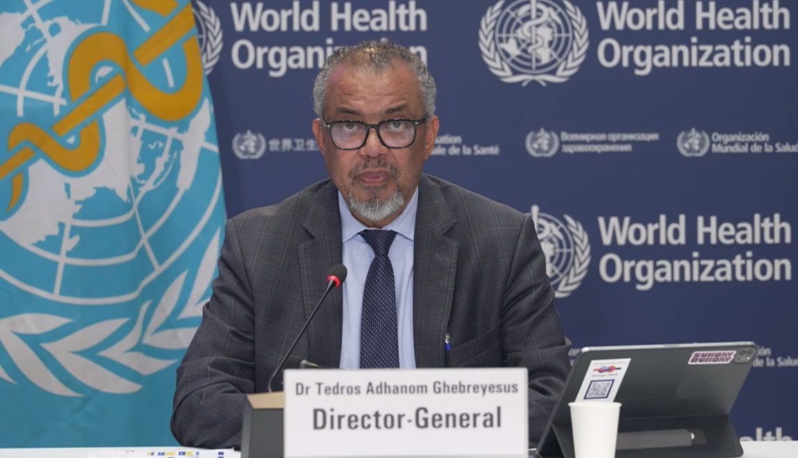Director-General of the World Health Organization (WHO) Tedros Adhanom Ghebreyesus