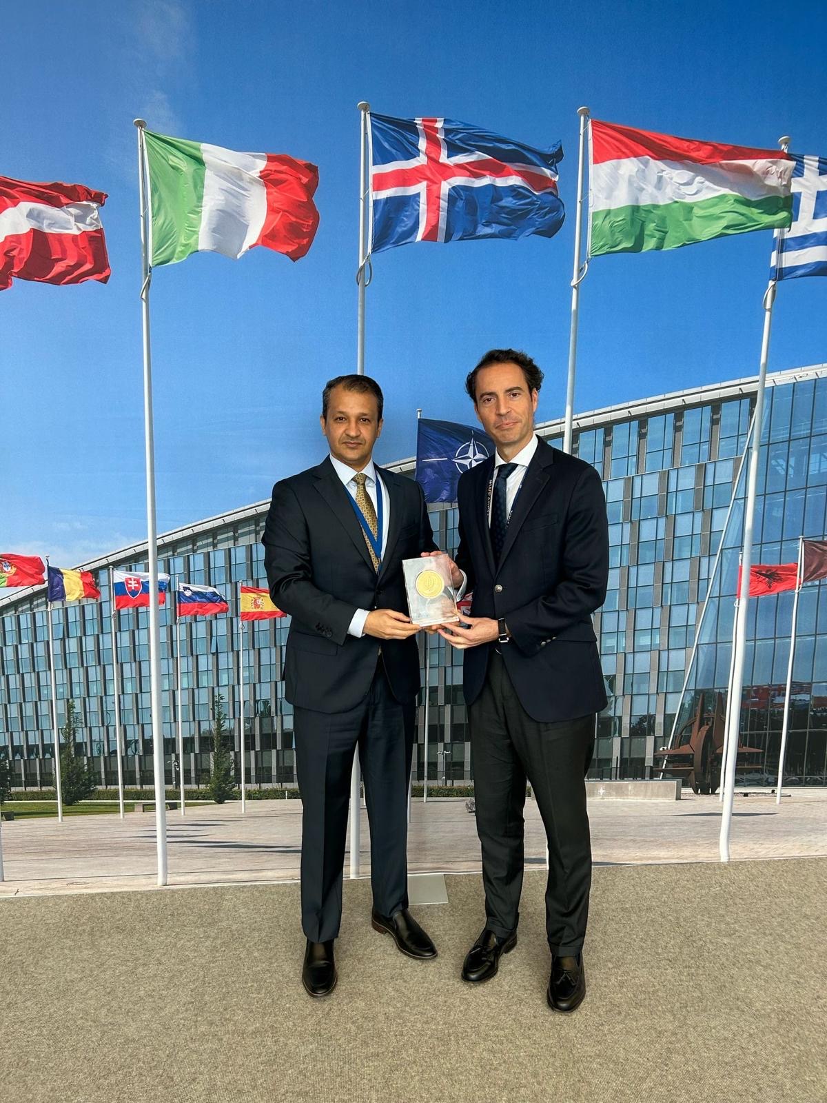 Kuwait's Ambassador to Belgium and Head of its Missions to the European Union and the North Atlantic Treaty Organization (NATO), Nawaf Al-Enezi