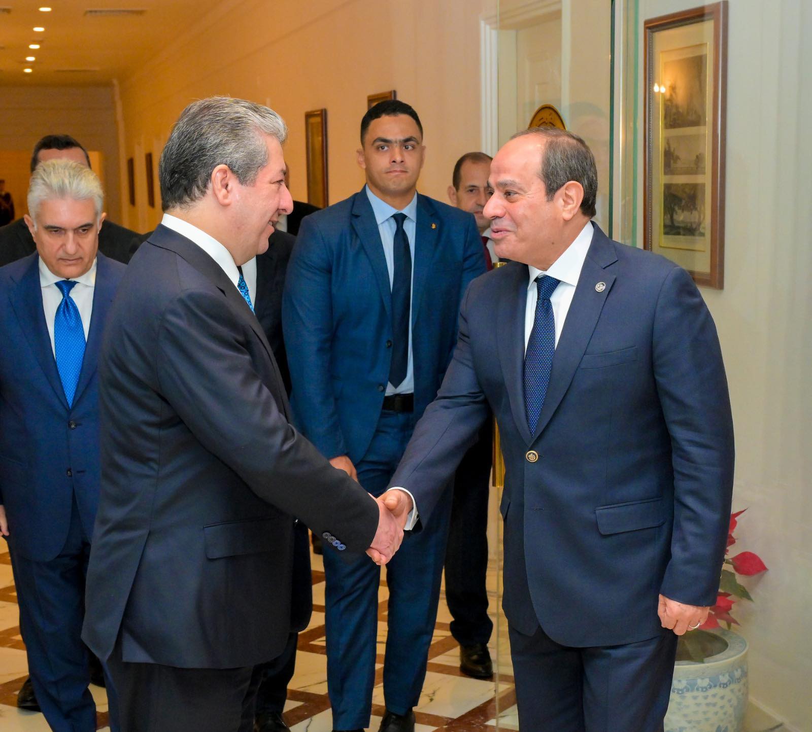 الرئيس المصري يؤكد دعم بلاده الكامل للعراق ومساندته في مواجهة الإرهاب