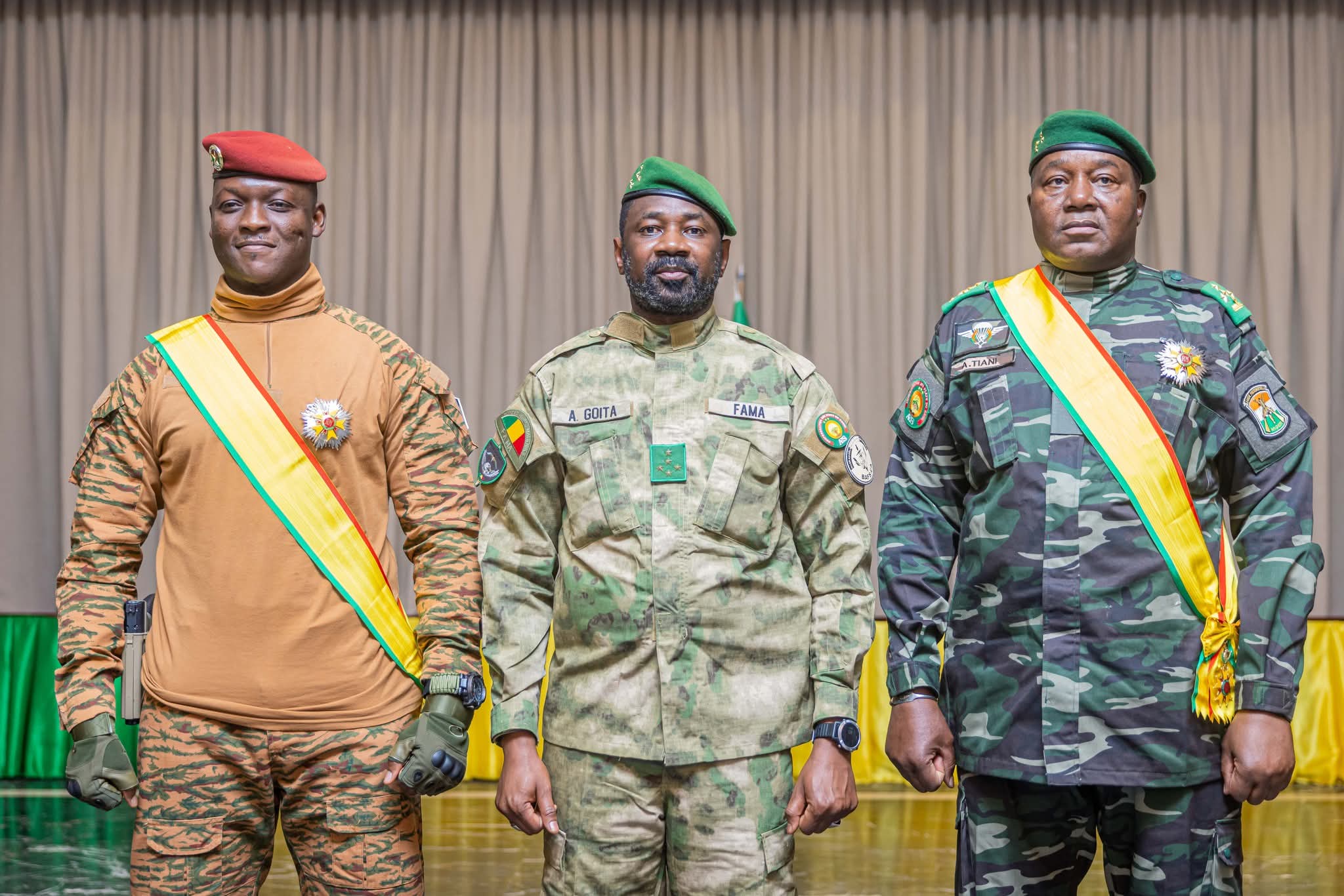 Les dirigeants de la Confédération du Sahel