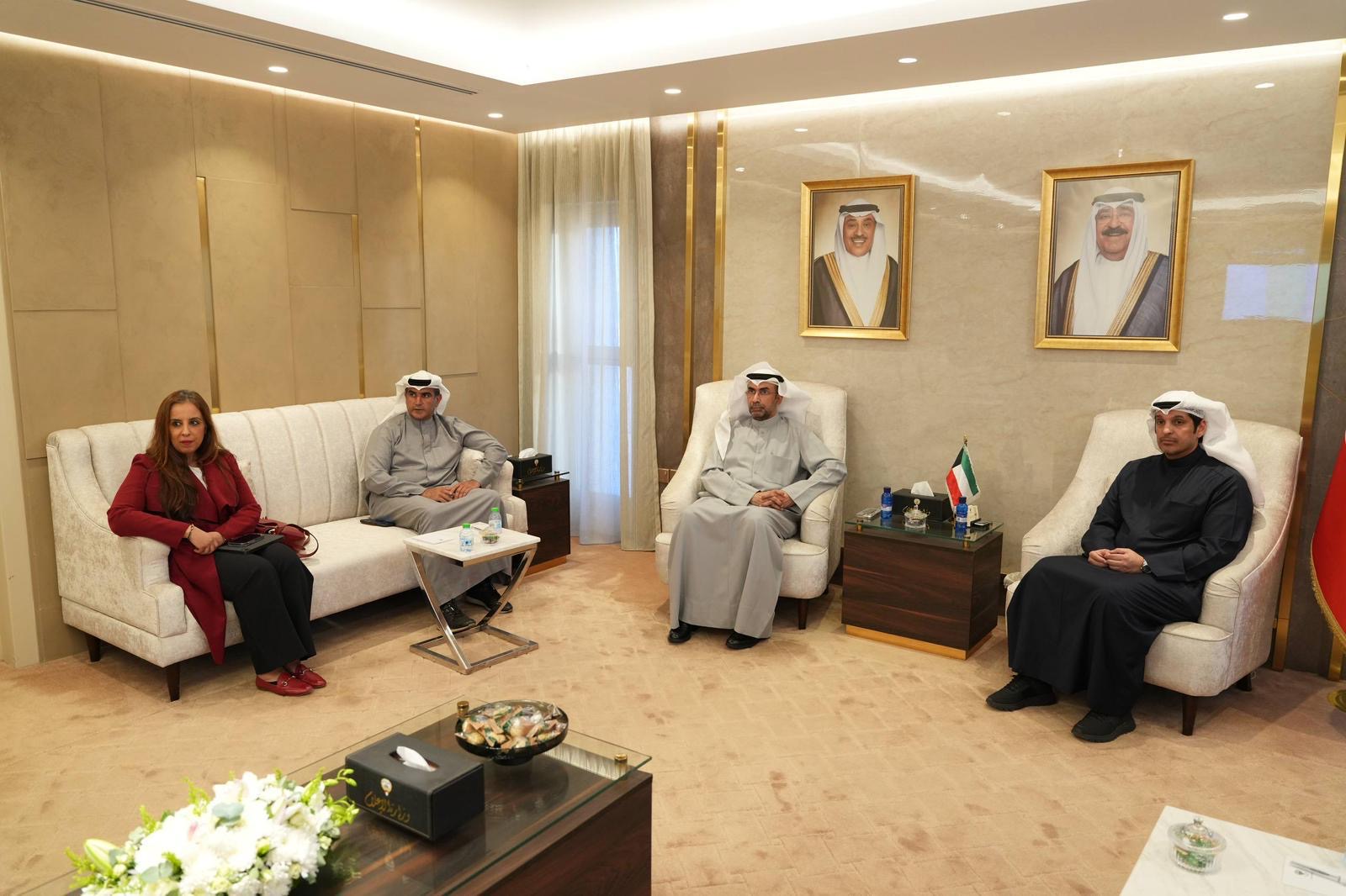 Minister of Information and Culture, and Minister of State for Youth Affairs Abdurrahman Al-Mutairi and officials of the digital platform '51'