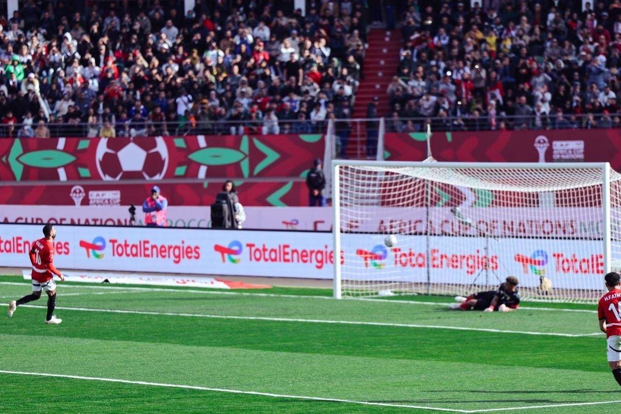 هدف محمد صالح في شباك جنوب إفريقيا