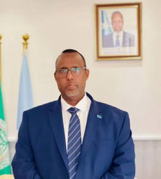سفير الصومال لدى مصر ومندوبها الدائم لدى جامعة الدول العربية السفير علي عبدي أواري