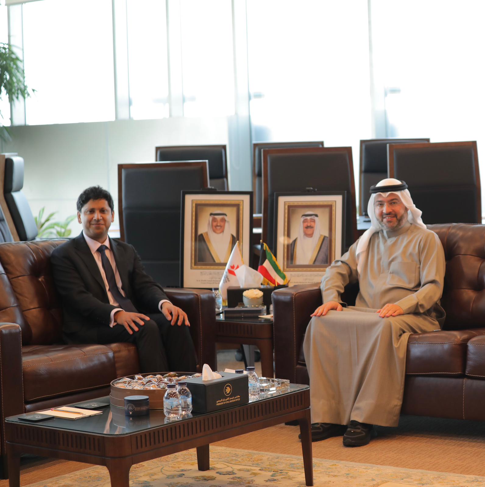 Head of (DGCA) with Ambassador of the United Kingdom of Great Britain and Northern Ireland to Kuwait