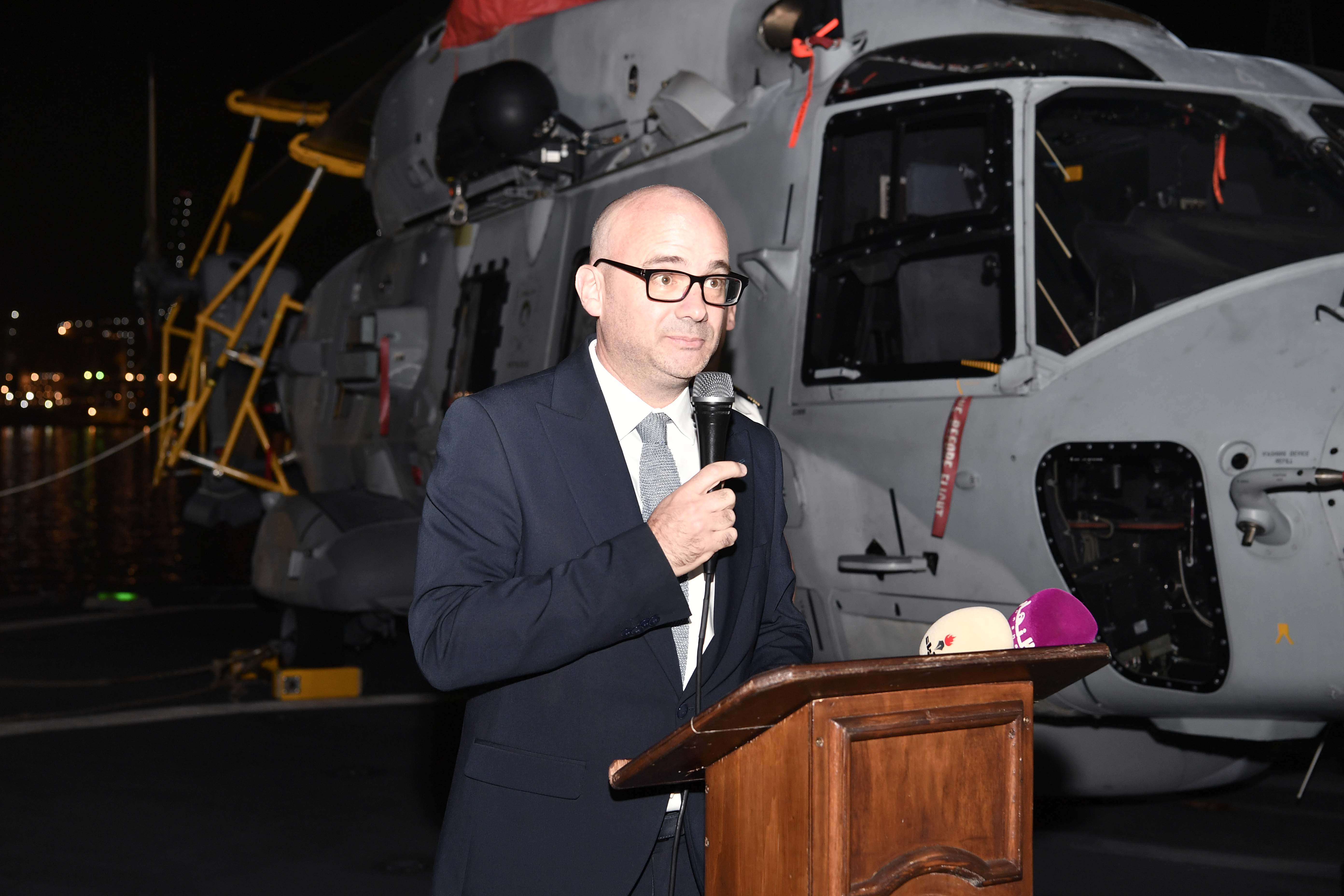 L’ambassadeur de France au Koweït, Olivier Gauvin.