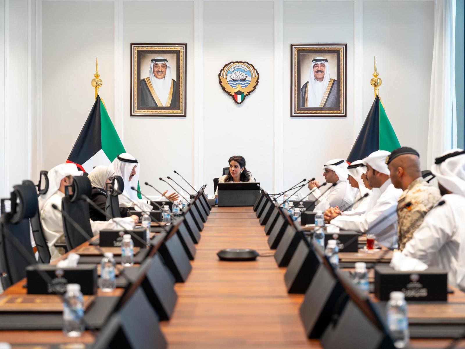 Minister of Public Works Dr. Nora Al-Mashaan during the meeting